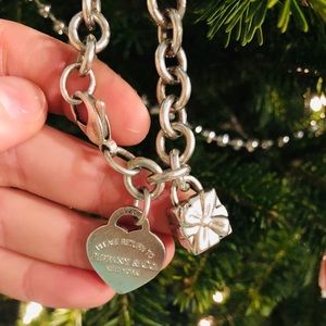 Tiffany Box Charm in Sterling Silver